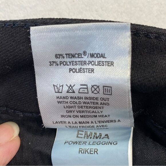 DL1961 DENIM JEANS EMMA POWER LEGGING RIKER BLACK - Picture 10 of 10